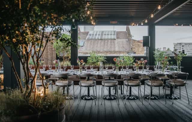 Elegant dining space at The Pergola, ideal for intimate events and corporate gatherings.