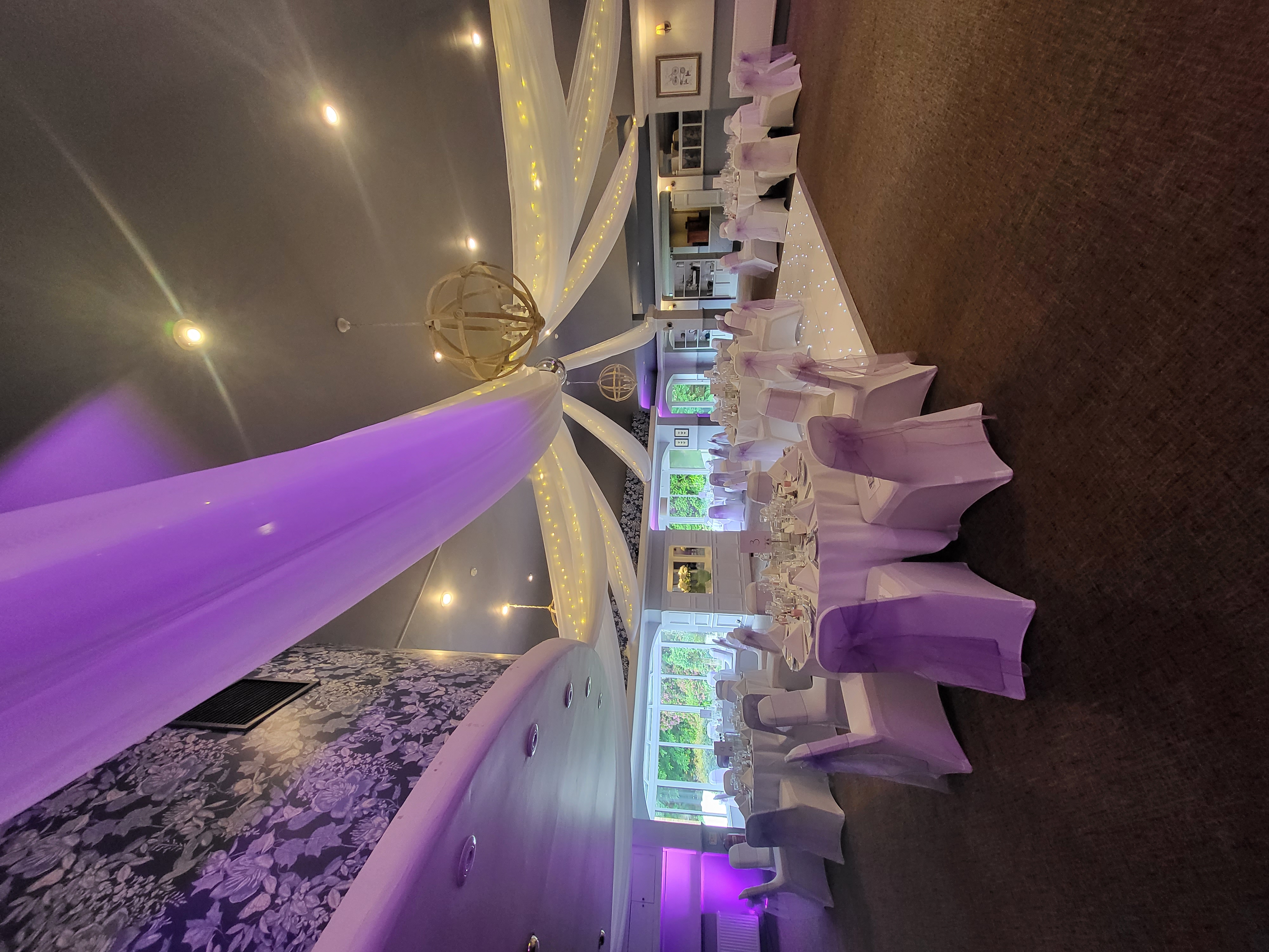 Elegant event space at The Potters Heron Hotel, ideal for weddings and gatherings. - Banner