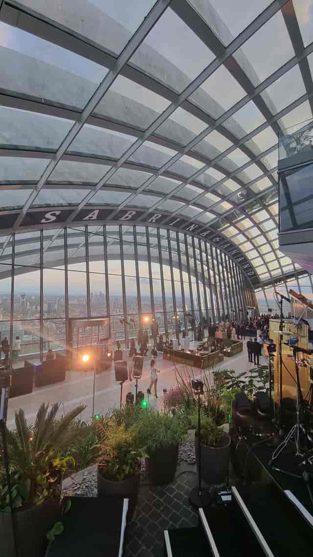 Sky Garden London event space with panoramic views, ideal for corporate events and celebrations.