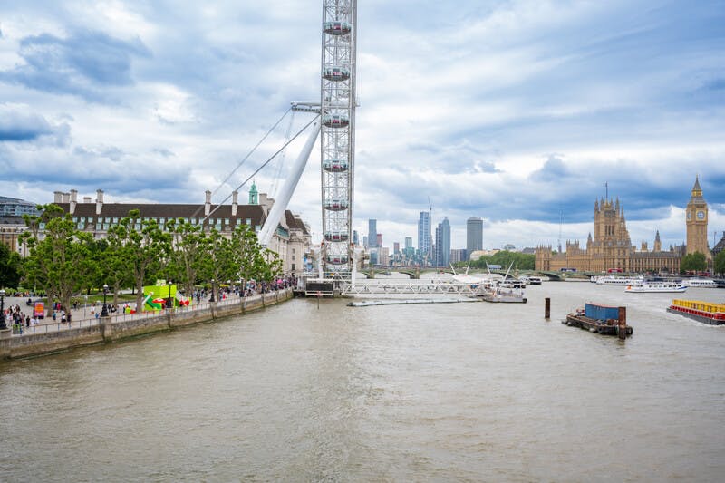 Queen's Walk at Southbank Centre, vibrant riverside scene, outdoor events in London.