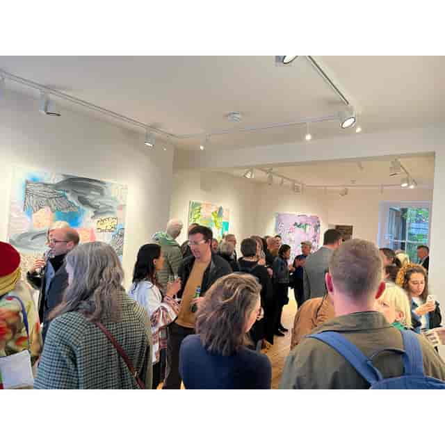 Gallery reception at Great Pulteney Street for art-centric networking events and exhibitions.