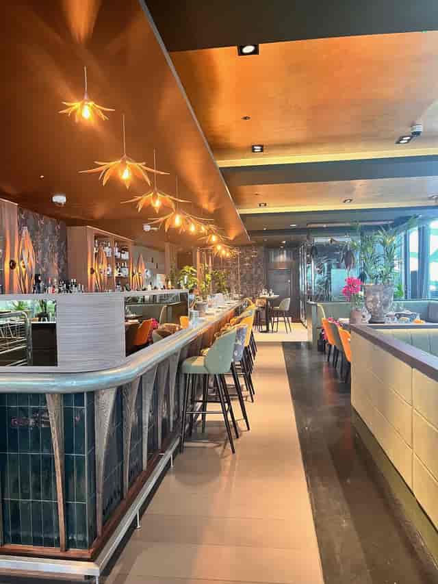 Fenchurch Restaurant in Sky Garden London, modern venue for corporate events and gatherings.