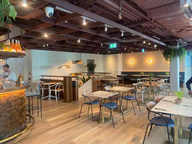 Larch Restaurant in Sky Garden London, modern event space for networking and gatherings.