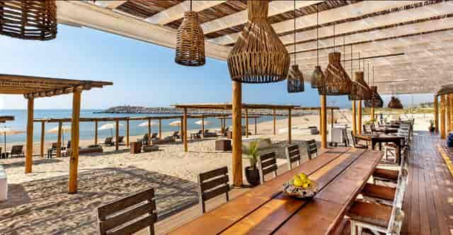Beachfront restaurant at Hotel El Ganzo, ideal for events and gatherings.