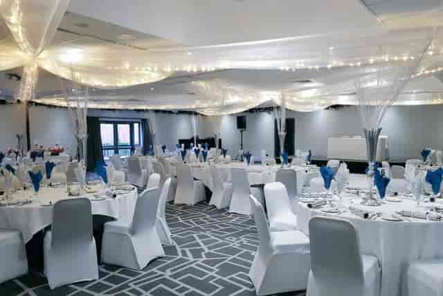 Elegant event space at Inspiration Suites, Village Hotel Bury, ideal for formal gatherings.