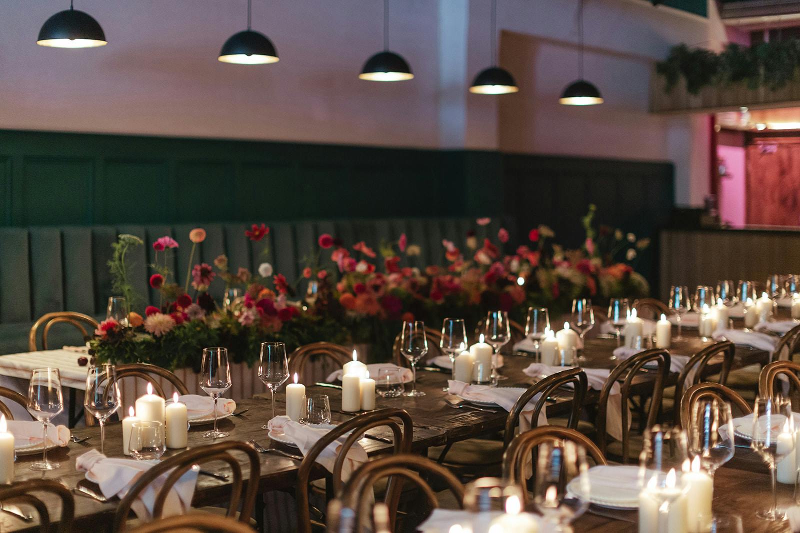 Elegant dining setup at Main Bar & Terrace, perfect for weddings and corporate events.