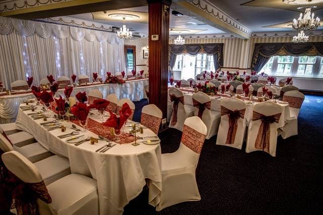 Elegant banquet hall at Croft Court Hotel, perfect for weddings and corporate events.