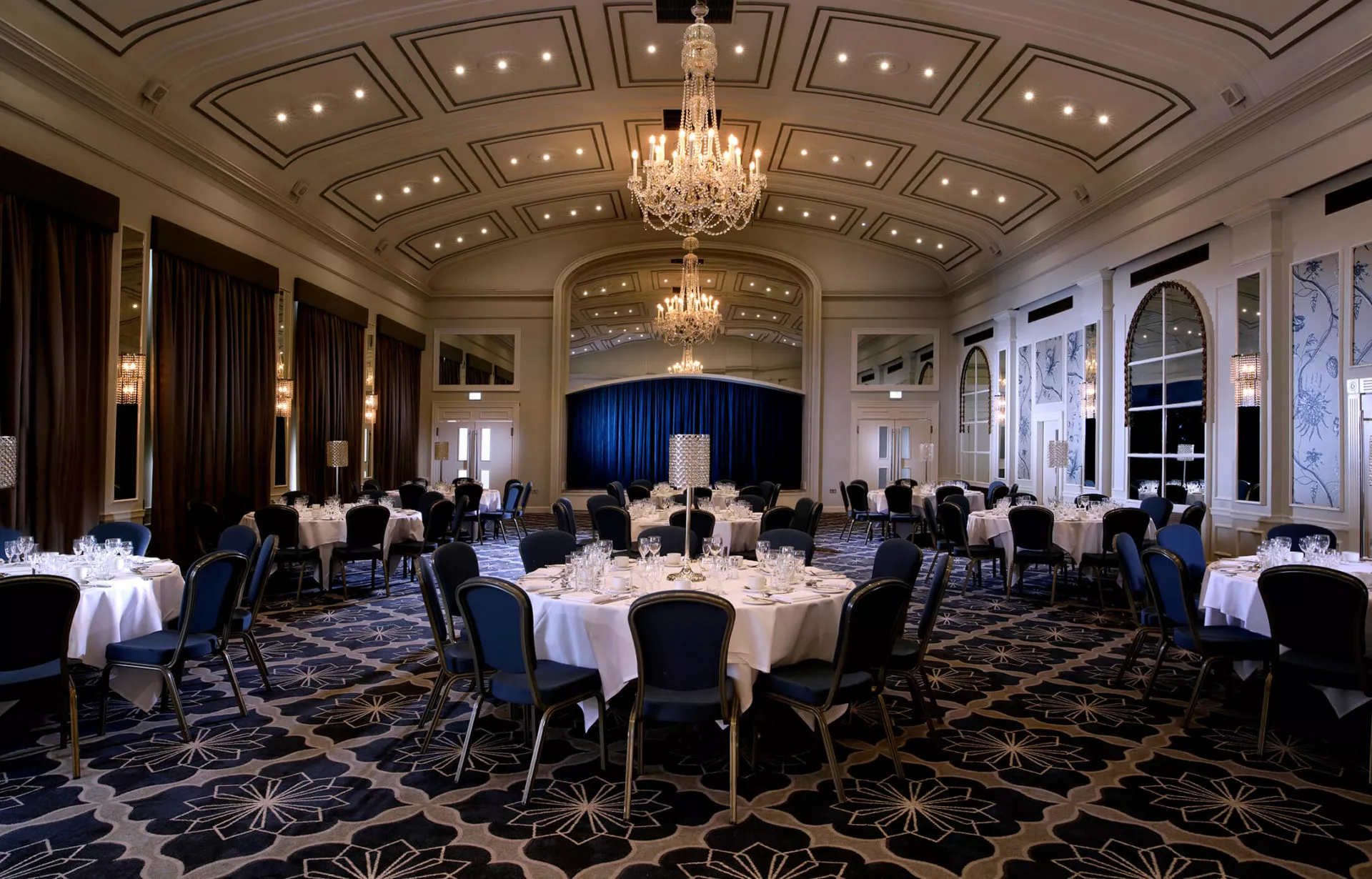 Elegant boardroom at The Castle Hotel Windsor, ideal for corporate events and upscale dinners. - Banner