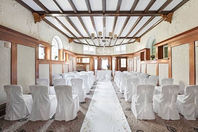 Elegant event space in Richmond Hill Hotel, perfect for weddings and formal gatherings.