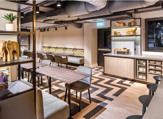 Modern meeting space at Southgate Hotel London, ideal for workshops and networking events.