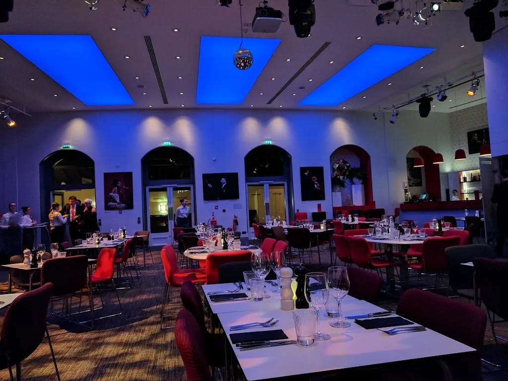 Elgar Room Brasserie at Royal Albert Hall, elegant dining space for events and gatherings.