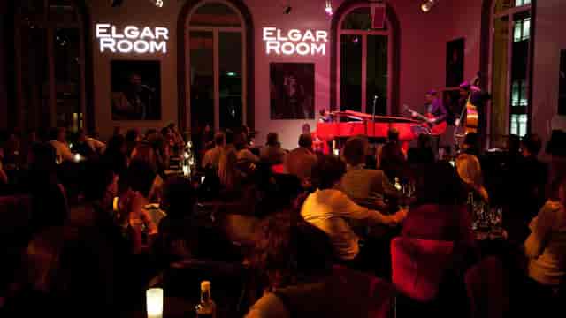 Elgar Room Brasserie at Royal Albert Hall, vibrant venue for live music events and gatherings.