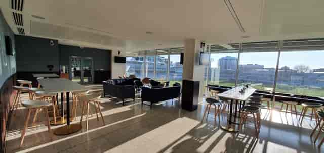 Modern event space at Compton's, Lord's Cricket Ground, ideal for workshops and gatherings.
