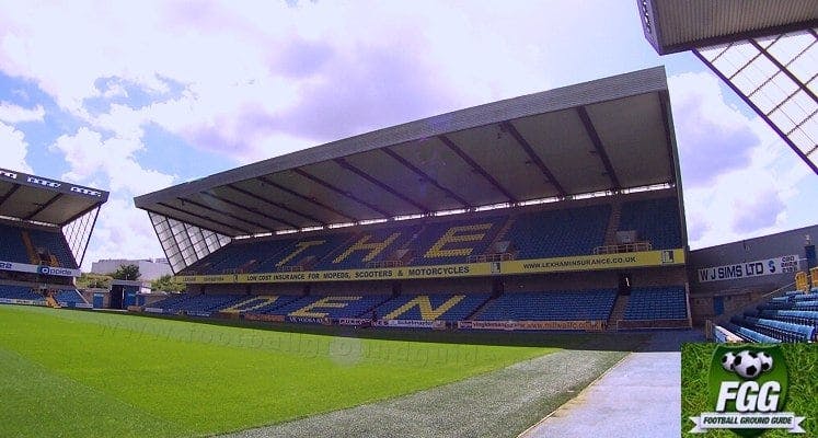 The Den stadium in Millwall, spacious venue for corporate events and sports.