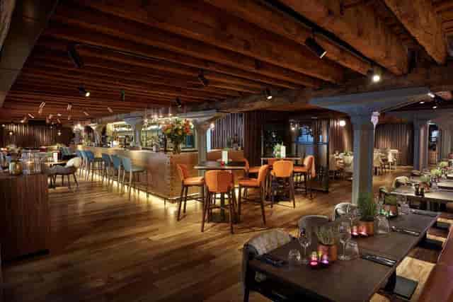 Main Dining Area at The Sipping Room, cozy venue for gatherings and corporate events.