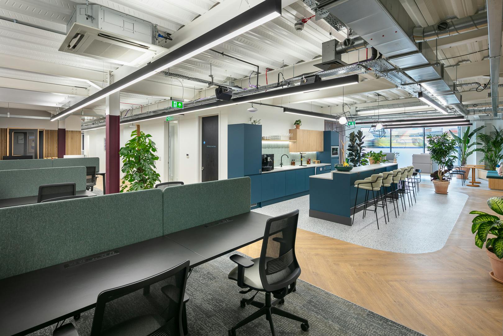 Modern private office in The Gatehouse, ideal for collaborative meetings and events.