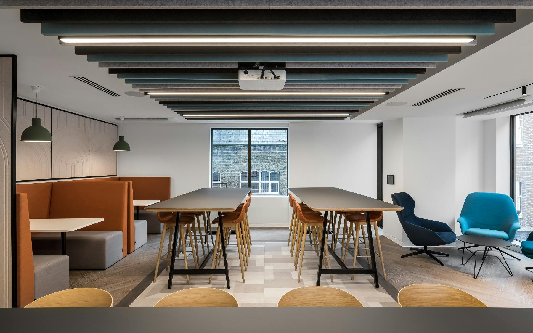 Modern meeting space with natural light for collaboration and presentations at The Gatehouse.