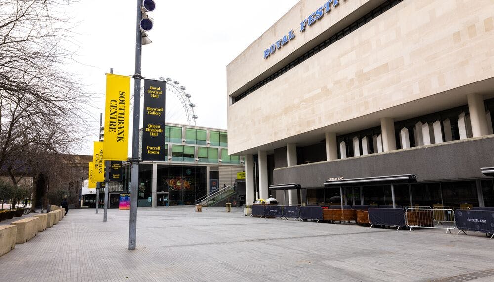 Southbank Centre Square venue exterior, ideal for conferences and outdoor events.