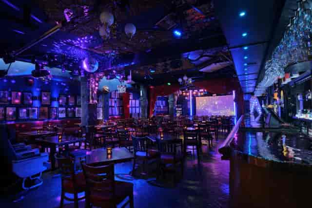 Vibrant Cabaret Bar in Phoenix Arts Club, ideal for events and live performances.