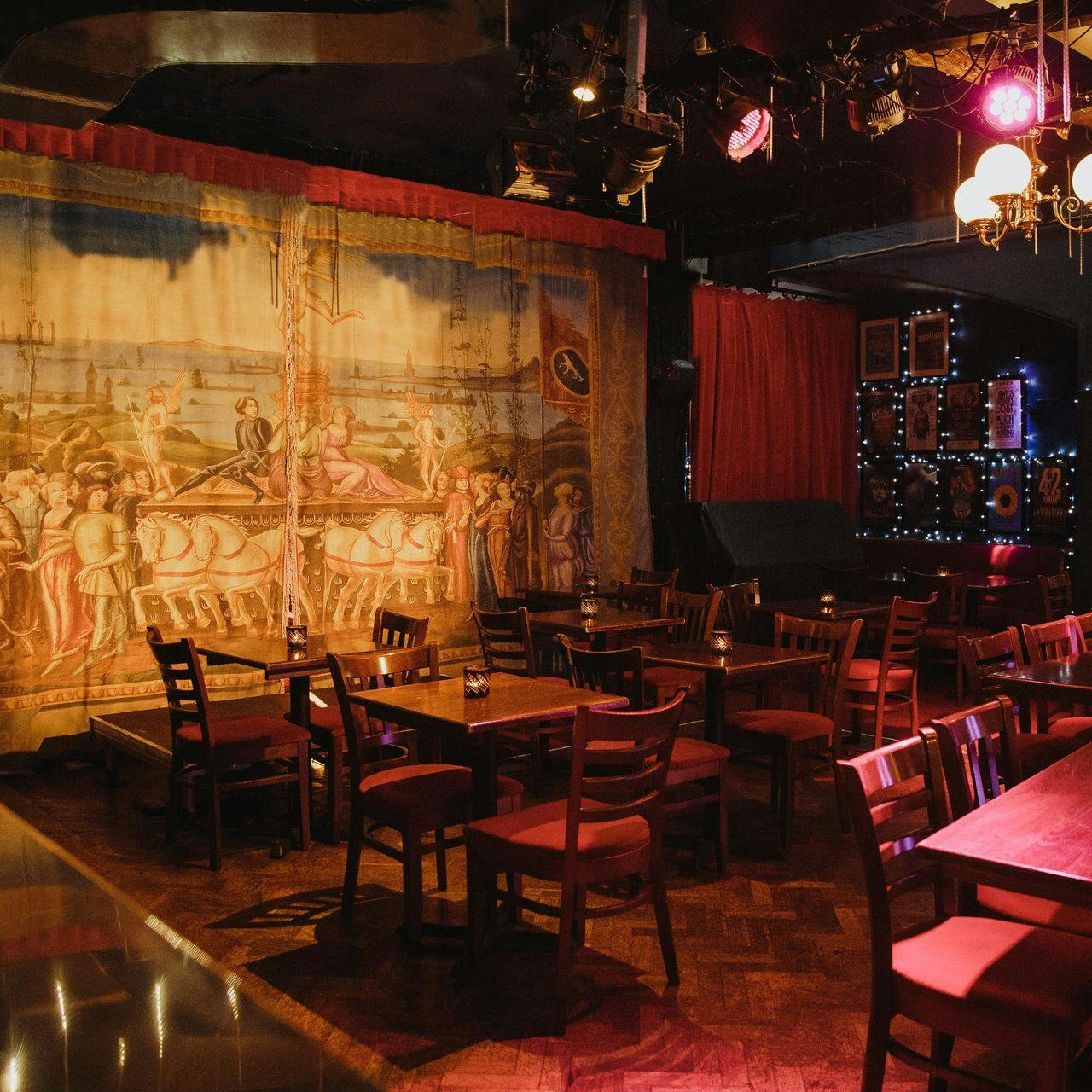 "Charming Cabaret Bar at Phoenix Arts Club, ideal for intimate gatherings and themed events."