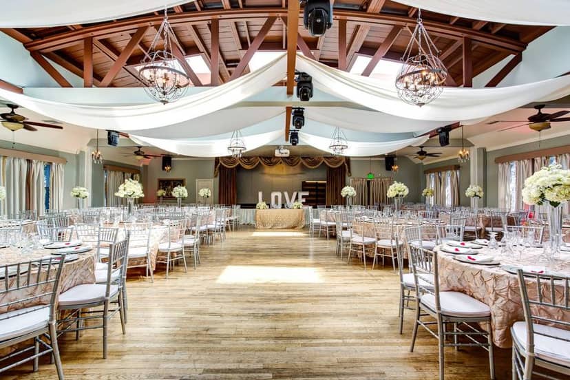Atlantis Banquet Hall with elegant decor, ideal for weddings and receptions.