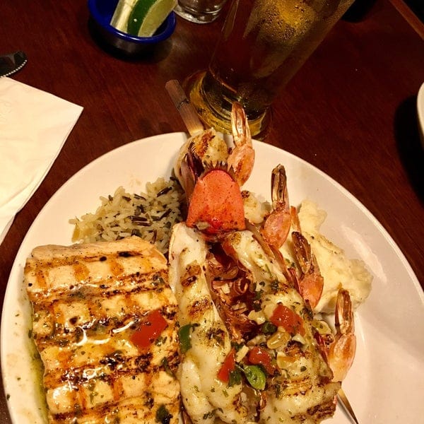 "Elegant seafood dish at Red Lobster, perfect for upscale events and banquets."