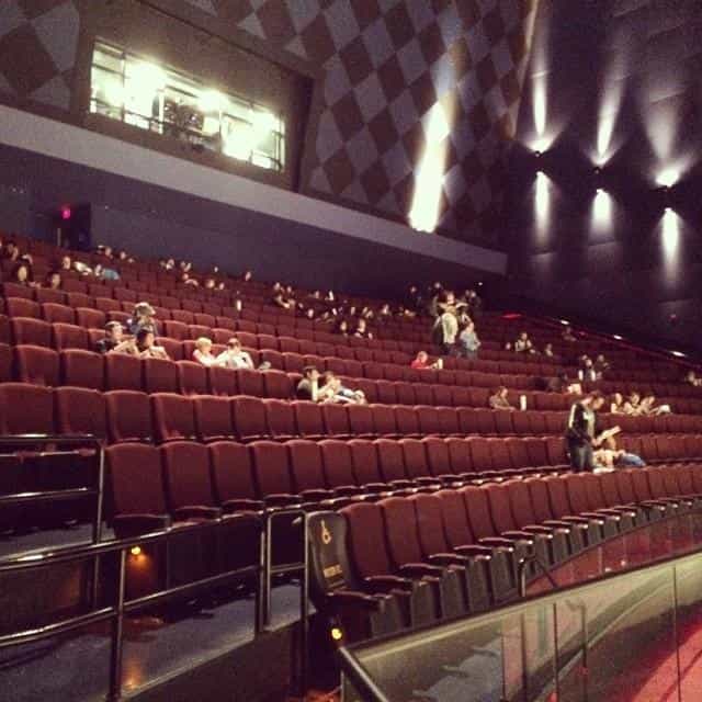 IMAX theater at AMC Metreon 16 with empty seats, highlighting event marketing challenges.