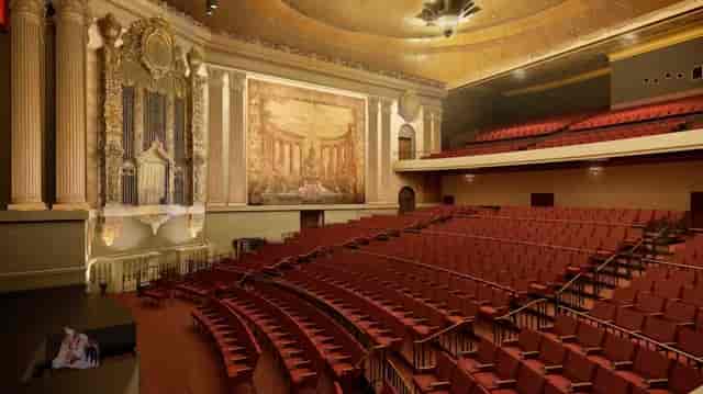 Castro Theatre's elegant architecture, ideal for conferences and cultural events.