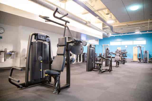 Group fitness studio at San Francisco JCC, ideal for wellness events and corporate retreats.