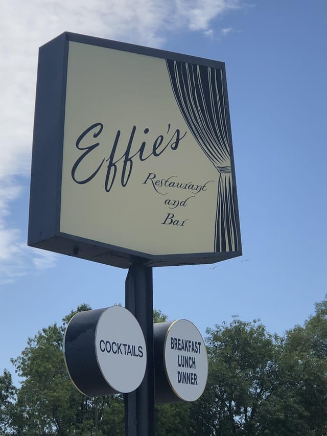 Effie's Restaurant and Bar dining room, ideal for corporate events and gatherings.