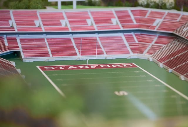 Stanford Stadium model in Conference Center, ideal for large events and sports gatherings.