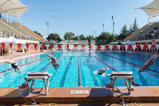 Avery Aquatic Center pool, ideal for swim meets and aquatic events.