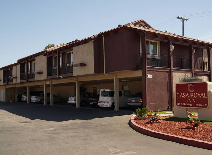 Casa Royal Inn San Jose exterior, budget-friendly hotel for events and gatherings.