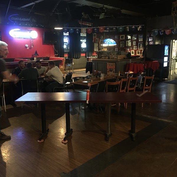 Main Bar at Quarter Note Bar & Grill, casual event space for social gatherings.