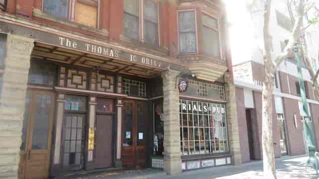 Historic Trials Pub venue with charming architecture for intimate events and receptions.