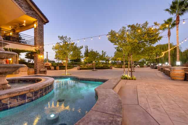 Courtyard + Reception Area
