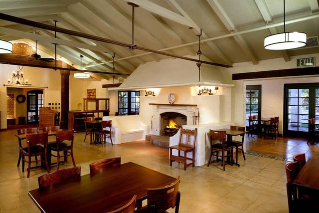 Board Room at Allied Arts Guild: cozy event space with rustic decor for meetings and gatherings.