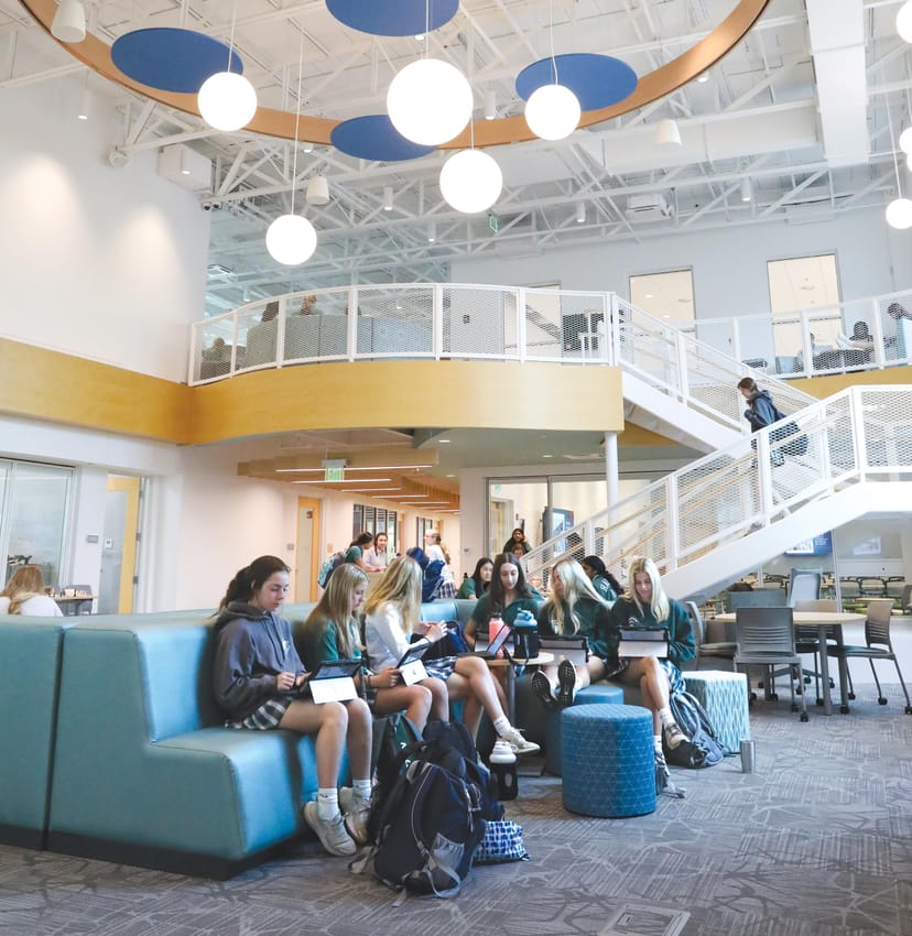 Historic Burnett Hall: modern collaborative space for workshops and brainstorming sessions.