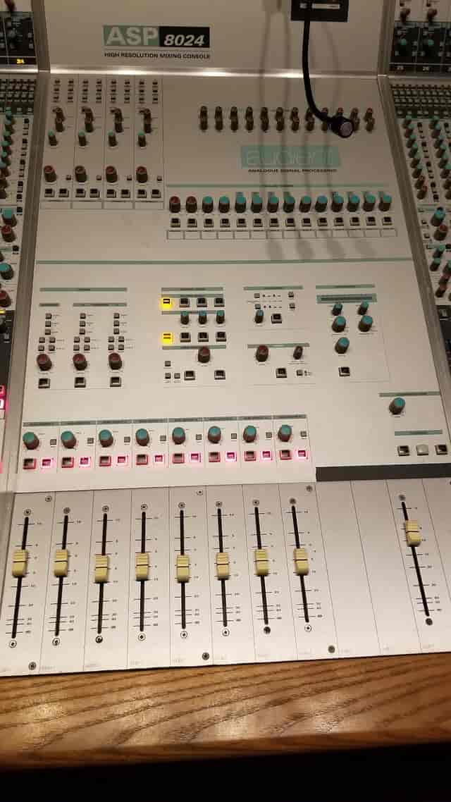Sound mixing console in Skyline Entertainment for events and presentations.
