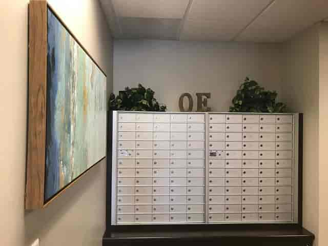 Modern mailroom in Office Evolution Los Gatos for efficient event communication.