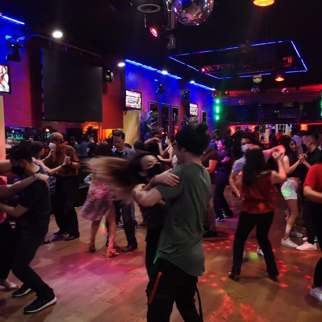 Vibrant dance floor at San Jose Bachata Nights, showcasing lively social engagement.