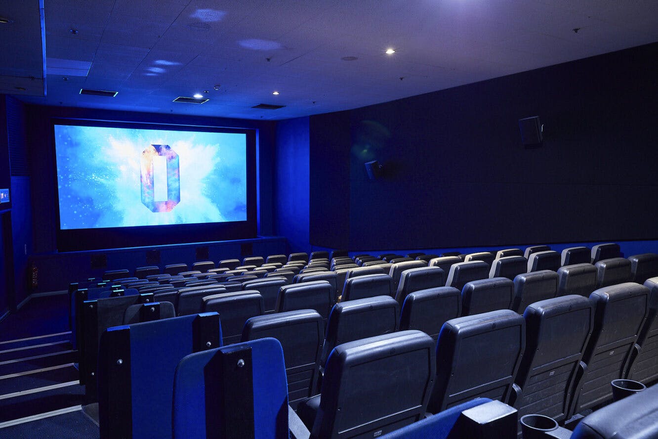 Modern cinema seating in ODEON Tottenham Court Road for private screenings and corporate events.