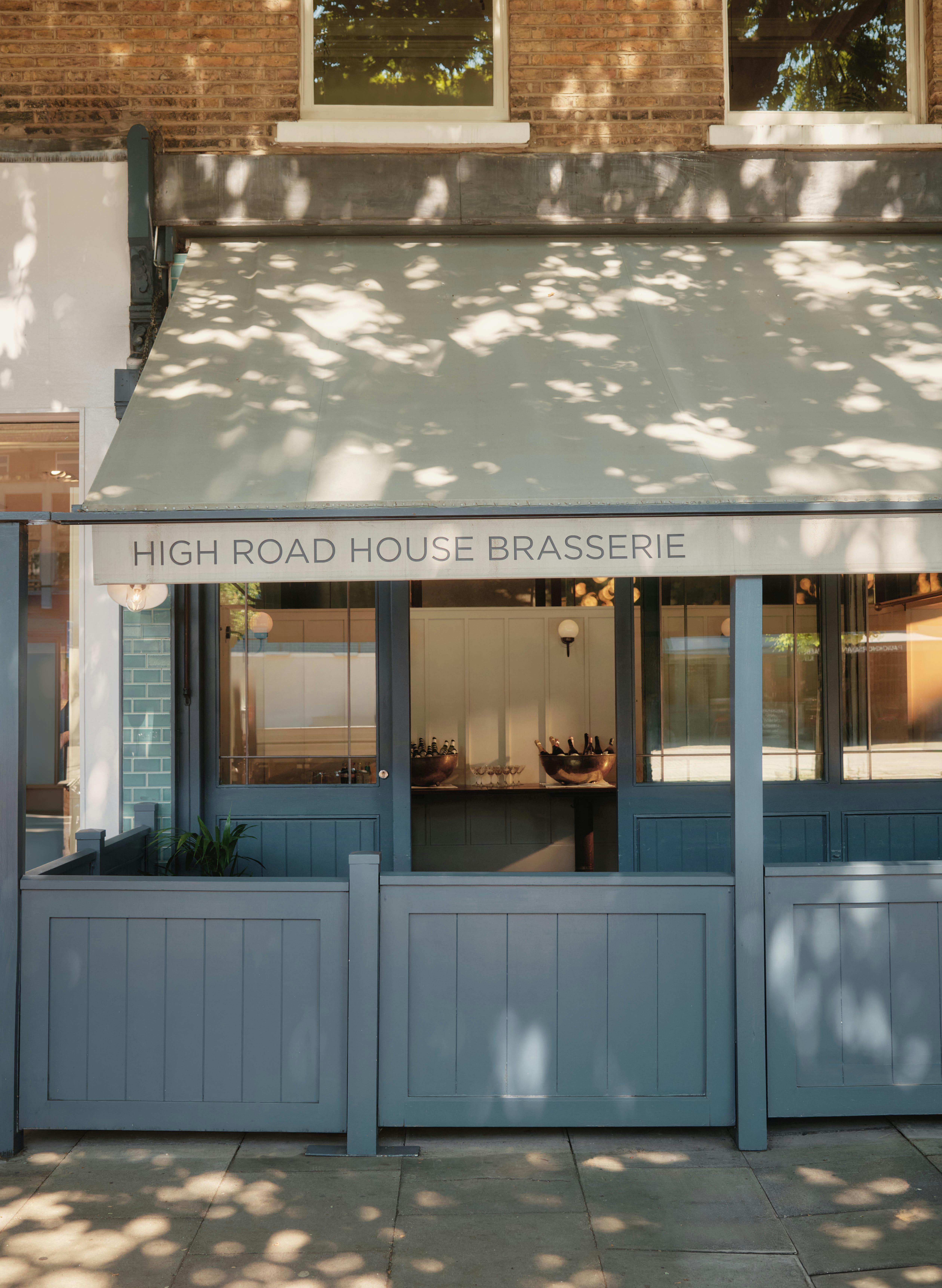 Brasserie Terrace Room at High Road House, inviting outdoor seating for networking events.