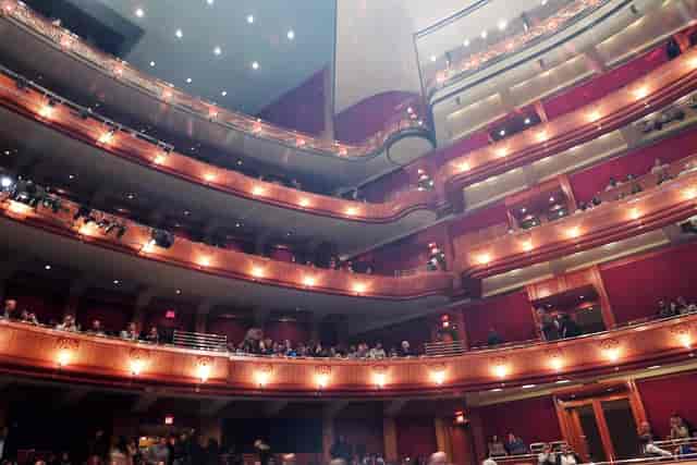 Elegant theater with multi-level seating, perfect for high-profile events and performances.