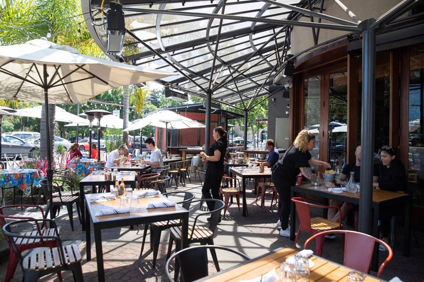 Outdoor Tequila Bar at Milagros: vibrant space for casual events and networking.