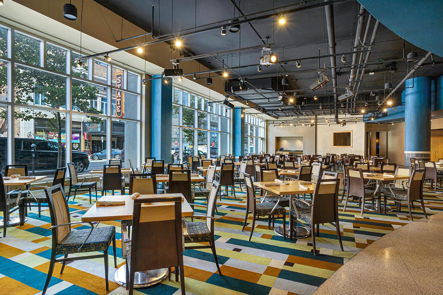 Spacious 2nd Floor event space at The Heldrich Hotel, ideal for workshops and receptions.