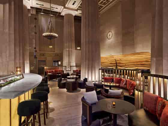 Elegant dining room at Nobu Downtown, ideal for upscale meetings and networking events.
