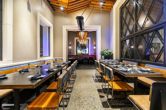 Stylish Chef's Table at Puesto Santa Clara for corporate events and private gatherings.
