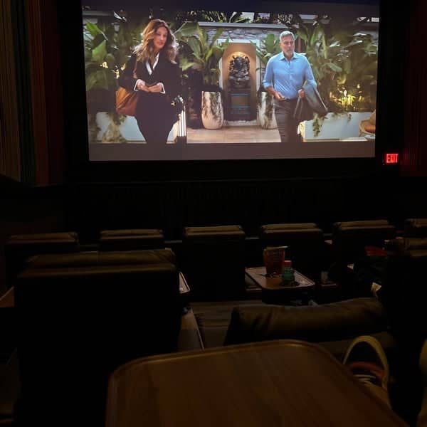 Plush auditorium seating at Pruneyard Cinemas for corporate events and private screenings.
