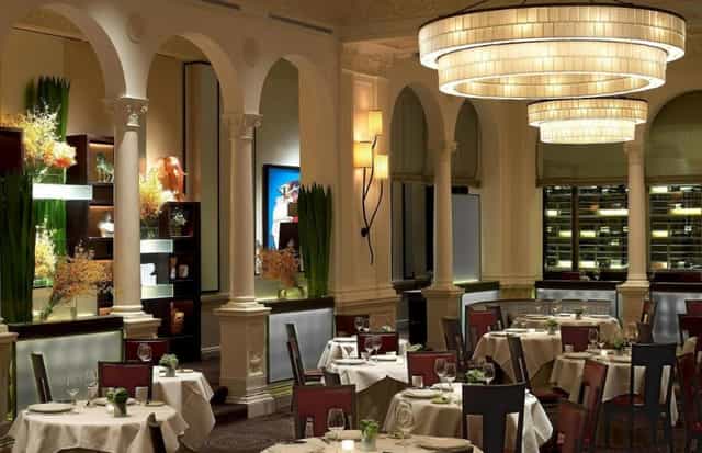 Elegant dining space on Madison Avenue, ideal for upscale events and corporate dinners.
